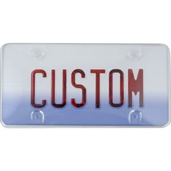 Custom Accessories Clear Acrylic License Plate Cover