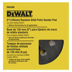 DeWalt 5 in. Resin Hook and Loop Sander Replacement Pad 1 pk