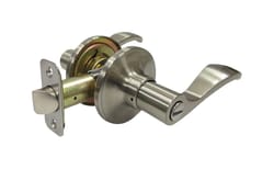 Faultless Naples Lever Satin Nickel Privacy Lever Right or Left Handed