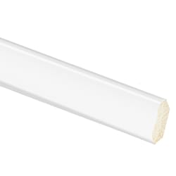 Inteplast Building Products 1/4 in. H X 7/8 in. W X 8 ft. L Prefinished White Polystyrene Trim