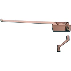 Prime-Line Bronze Steel Left Single-Arm Casement Window Operator For Truth