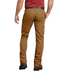 Dickies Men's Twill Carpenter Pants Stonewashed Brown 38x32 7 pocket 1 pk