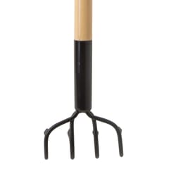 Home Plus+ 4 Tine Steel Cultivator 48 in. Wood Handle