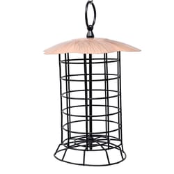 Songbird Essentials Songbird Metal Roof Suet Log Bird Feeder