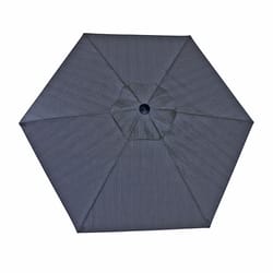 Living Accents Davenport 9 ft. Tiltable Blue Patio Umbrella