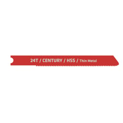 Century Drill & Tool 2-3/4 in. Bi-Metal Universal Jig Saw Blade 24 TPI 2 pk