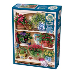 Cobble Hill Flower Cupboard Jigsaw Puzzle 500 pc