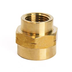 ATC 3/4 in. FPT X 1/2 in. D FPT Yellow Brass Reducing Coupling