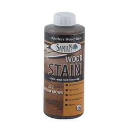 Saman Semi-Transparent Medium Brown Water-Based Wood Stain 12 oz