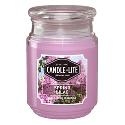 Candle-Lite Purple Spring Lilac Scent Candle 18 oz