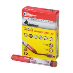 C.H. Hanson Premier No Melt 4.5 in. L Lumber Crayon Red 1 pc