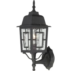 Nuvo Banyon Textured Black Switch Incandescent Lantern Fixture