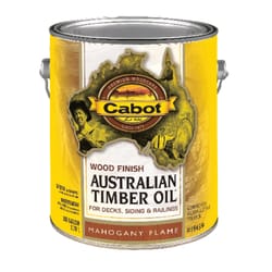 Cabot  Transparent  Mahogany Flame  Oil-Based  Natural Oil/Waterborne Hybrid  Australian Timber Oil 