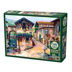 Cobble Hill Fountain On The Square Jigsaw Puzzle 1000 pc