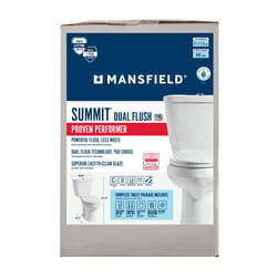 Mansfield Summit ADA Compliant 1.1/1.6 gal White Elongated Complete Toilet