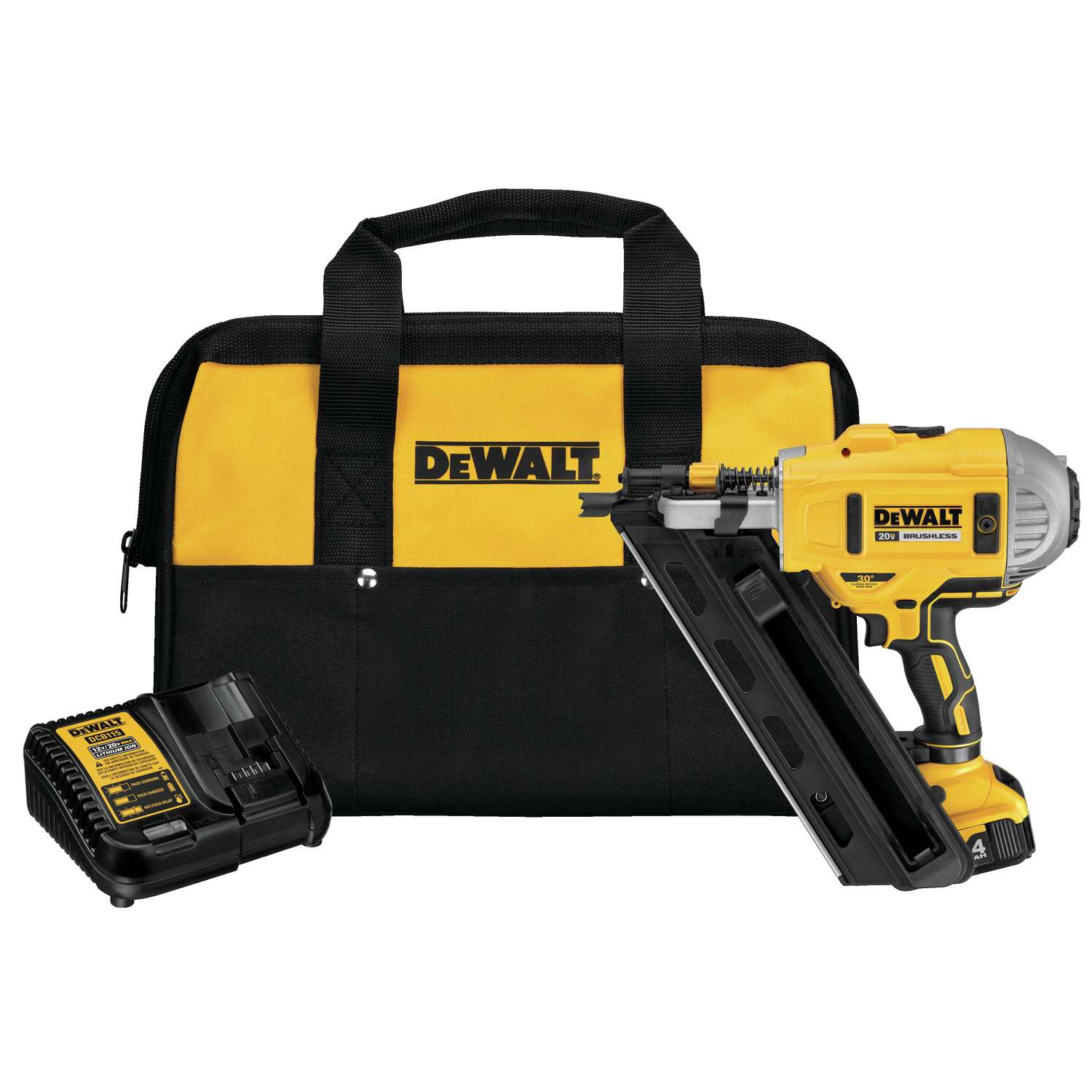 DeWalt 20V MAX Cordless 30 deg. Framing Nailer Kit 20 volt Ace Hardware