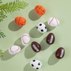 Glitzhome Easter Sports Eggs Plastic 48 pk