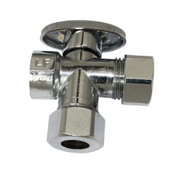 Ace 1/2 in. FPT X 1/2 in. Brass Dual Shut-Off Valve