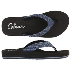 Cobian Braided Bounce Women's Flip-Flops 8 US Blue