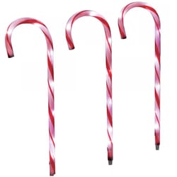 Celebrations LED Warm White Candy Cane 27 in. Pathway Decor