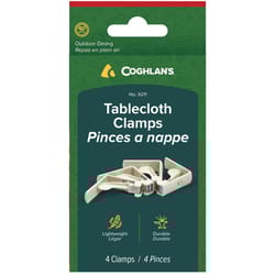 Coghlans White Tablecloth Clamps 1 pk
