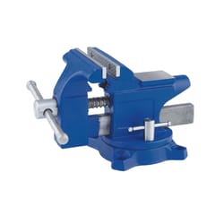 Irwin 4.5 in. Steel Workshop Bench Vise Swivel Base