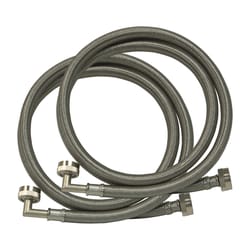 Ez-Flo Eastman 3/4 in. FHT X 3/4 in. D FHT 5 ft. Stainless Steel Washing Machine Supply Line