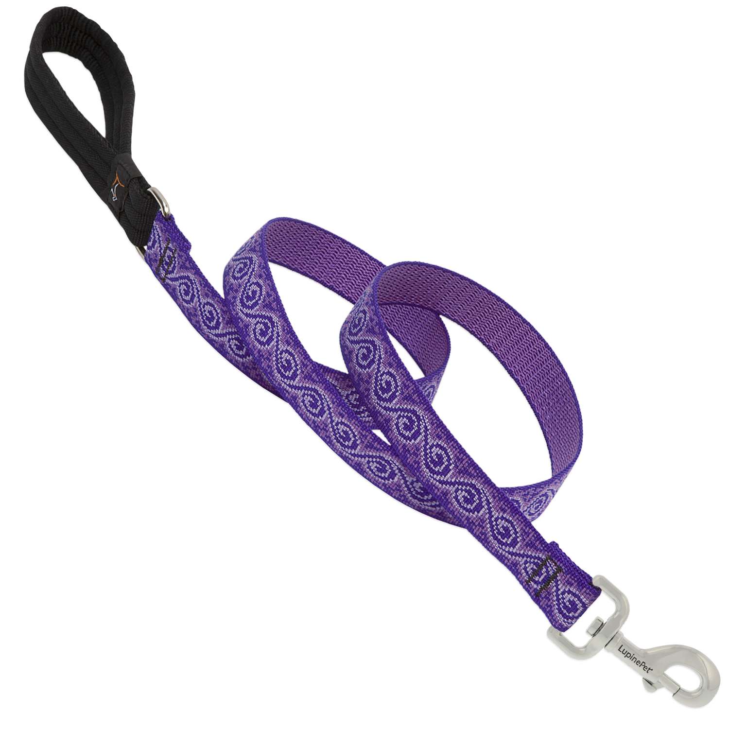 Lupine Pet Original Designs Multicolor Jelly Roll Nylon Dog Leash Ace