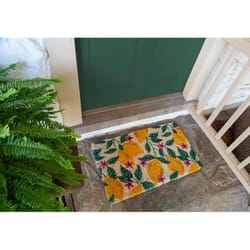 Entryways 30 in. W X 18 in. L Multicolored Lemons Coir Door Mat