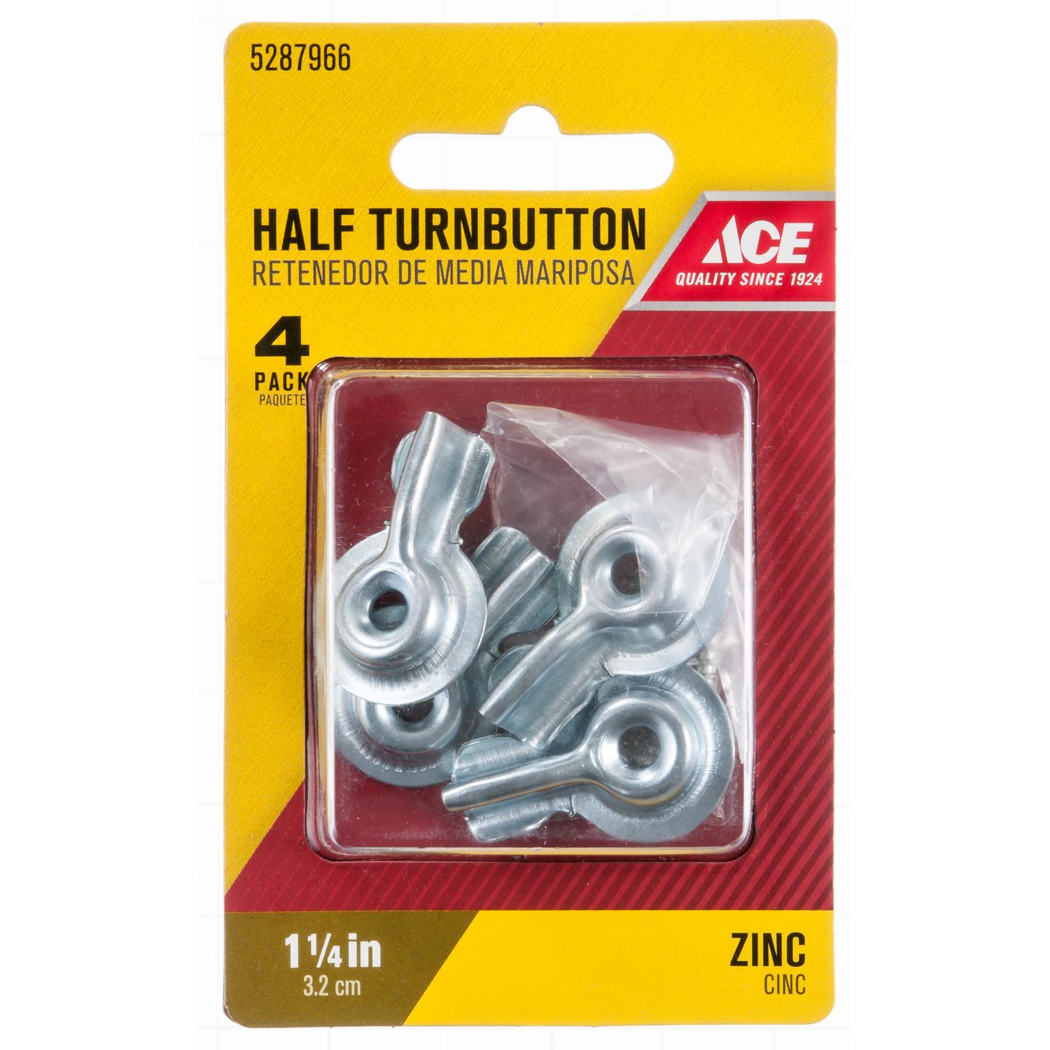Ace 1-1/4 in. D X 1-1/4 in. L Zinc-Plated Silver Steel