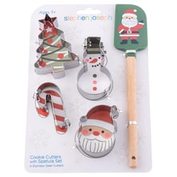 Stephen Joseph Snowman Kids Cooking Set Steel/Wood 1 pk