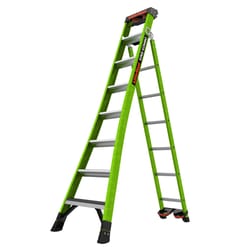 Little Giant King Kombo 8 ft. H Fiberglass Step Ladder Type IAA 375 lb. capacity