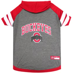 Pets First Team colors Ohio State Buckeyes Dog Hoodie Extra Small