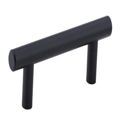 Richelieu Functional Cylindrical Cabinet Pull 3 in. Matte Black 1 pk