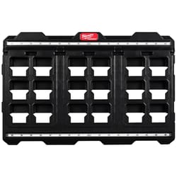 Milwaukee PACKOUT 30.75 in. W X 20 in. H Large Large Wall Mounted Plate Polypropylene 18 compartment