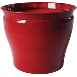 Robert Allen Avery 14 in. W Metal Planter Autumn Blaze Red