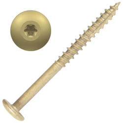 Screw Products AURA No. 10 X 2.5 in. L Star Coated Cabinet Screws 5 lb 315 pk