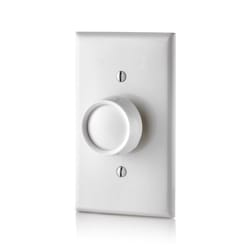 Leviton Trimatron Light Almond & White 600 W Rotary Dimmer Knob 1 pk