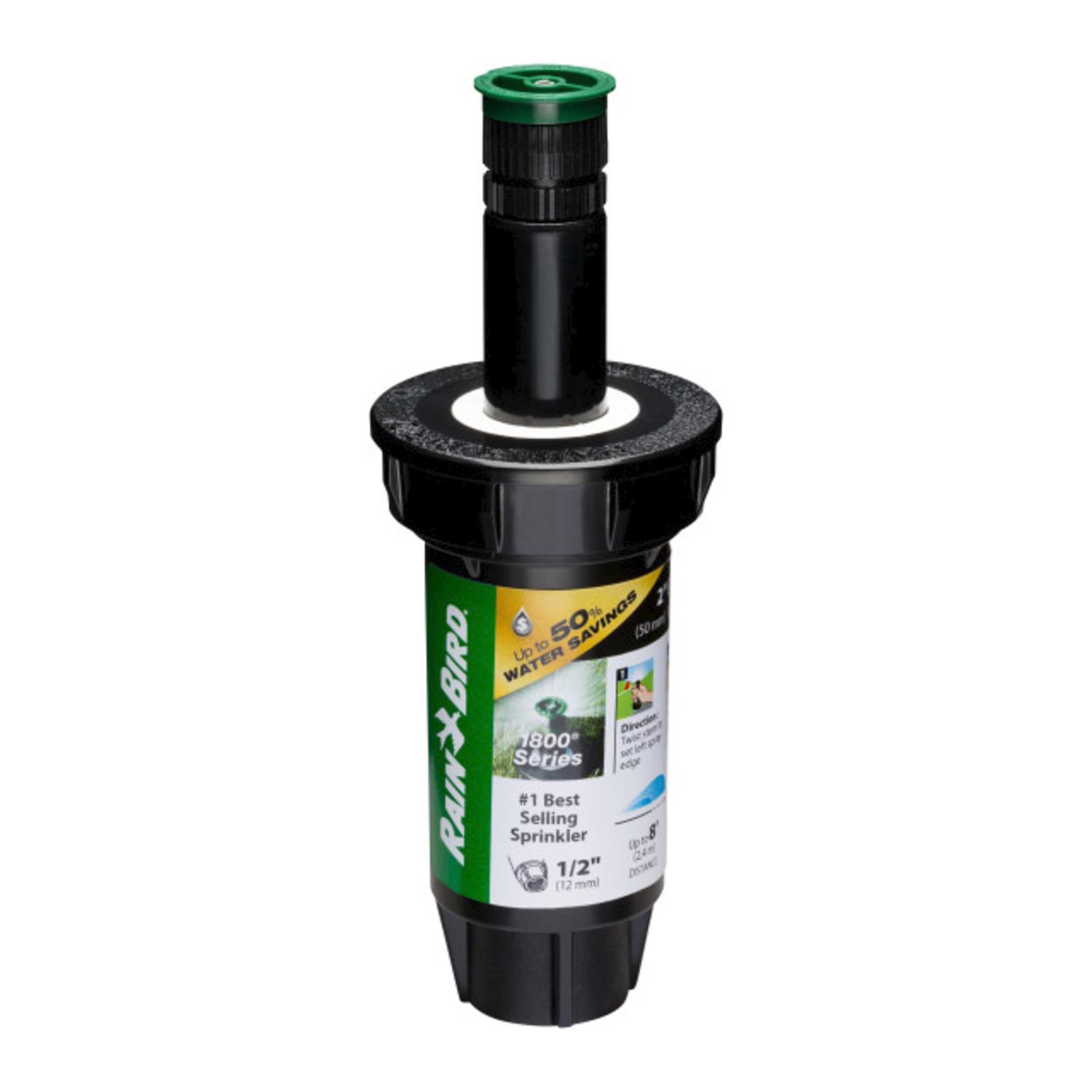 Photos - Garden Sprinkler Rain Bird 1800 Series 2 in. H Adjustable Pop-Up Spray Head 1802AP8PRS 