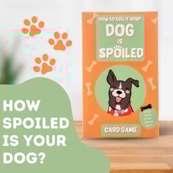 Scobie Boxer Gifts Is Your Dog Spoiled Card Game Multicolored