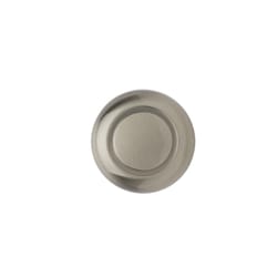 Bulldog Round Cabinet Knob 1 in. D Satin Nickel 2 pk