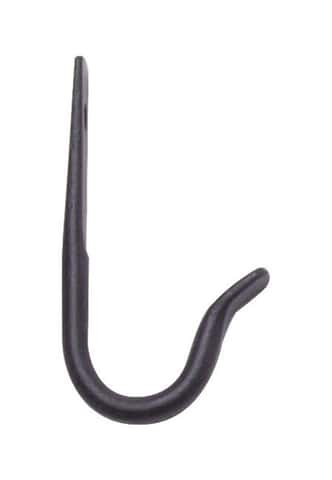 Hooks - Large Cast iron flower hook - Black