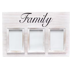 Elegant Designs White Wood Collage Picture Frame 12 in. H X 1 in. W