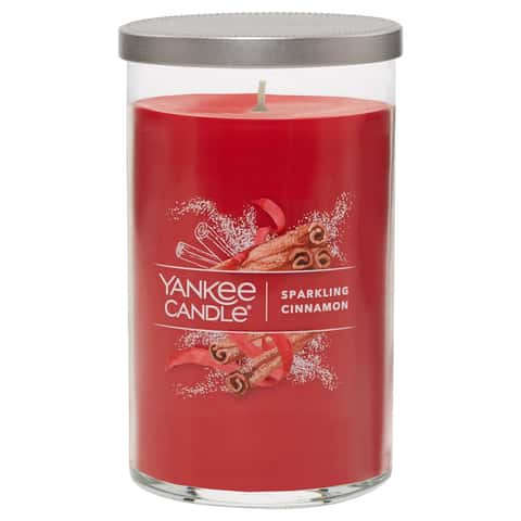 Yankee Candle Signature Red Sparkling Cinnamon Scent Pillar Candle 14.25 oz  - Ace Hardware