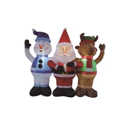 Celebrations Santa/Snowman/Deer Trio 4.5 ft. Inflatable
