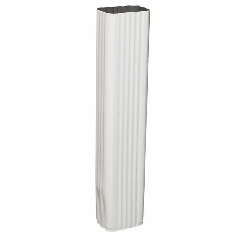 Amerimax 3 in. H x 4.25 in. W x 15 in. L White Aluminum Downspout Extension Ace Hardware