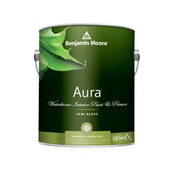 Benjamin Moore Aura Semi-Gloss Base 1 Paint and Primer Interior 1 gal