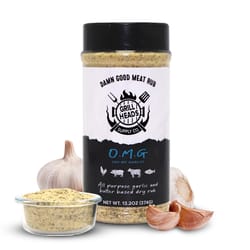 Grillheads Supply Oh My Garlic Dry Rub Garlic Butter Blend Dry Rub 13.2 oz