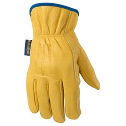 Wells Lamont Men's Heavy Duty Work Gloves Gold M 1 pair