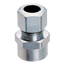 Ace 1/2 in. Sweat 3/8 in. D Compression Brass Straight Connector
